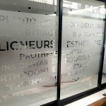 Vitrophanie cabinet dentaire vallée bastos Yaoundé